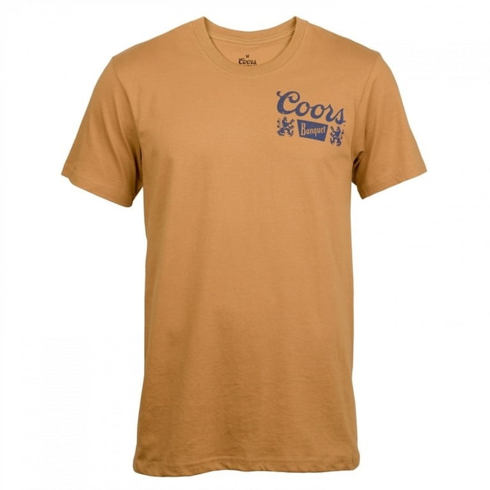 (CL) Coors‎ Banquet Beer Cowboy Graphic Tee Mustard Gold XL Western Horse Shirt - Picture 2 of 11